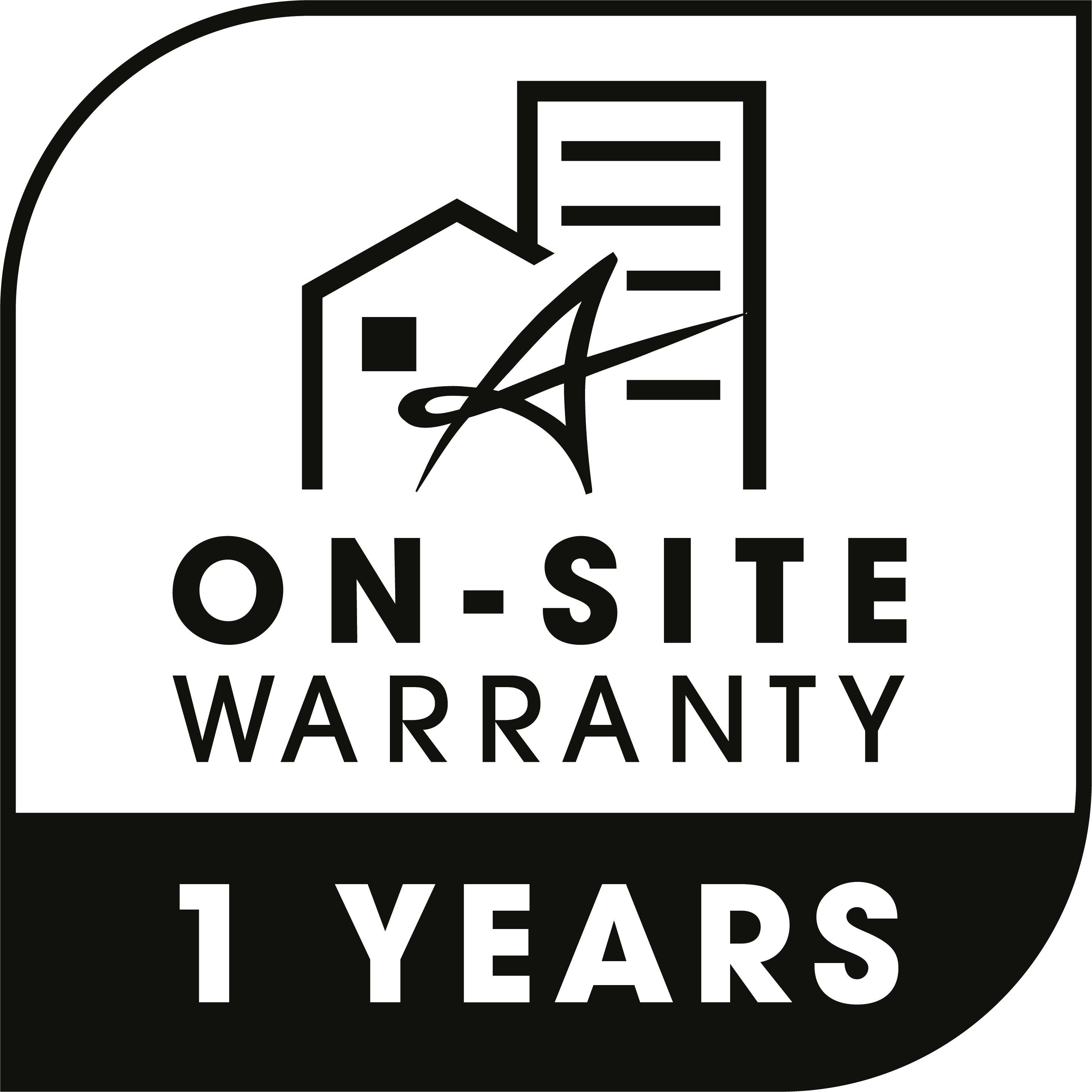 On Site Warranty 1 Years
