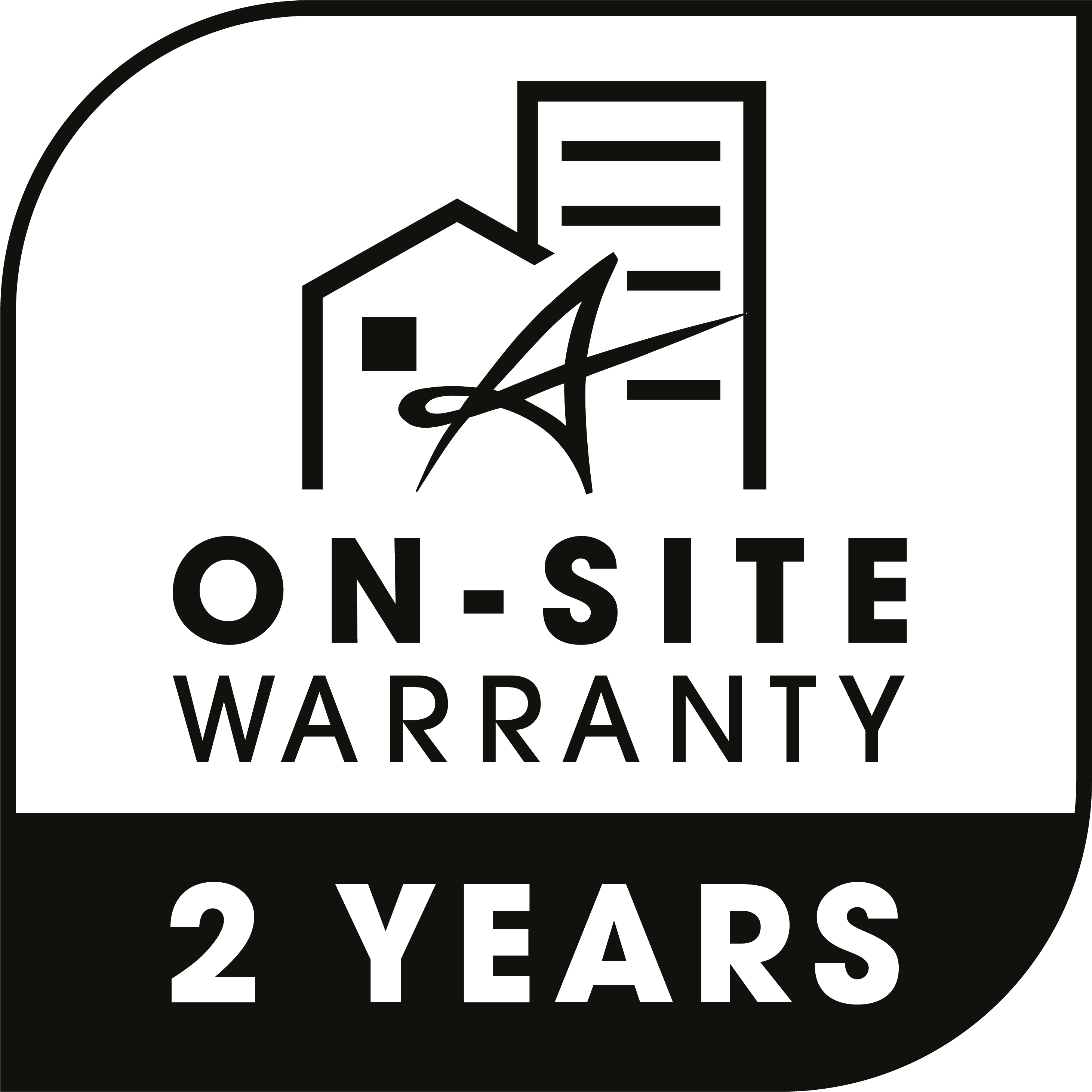 On Site Warranty 2 Years